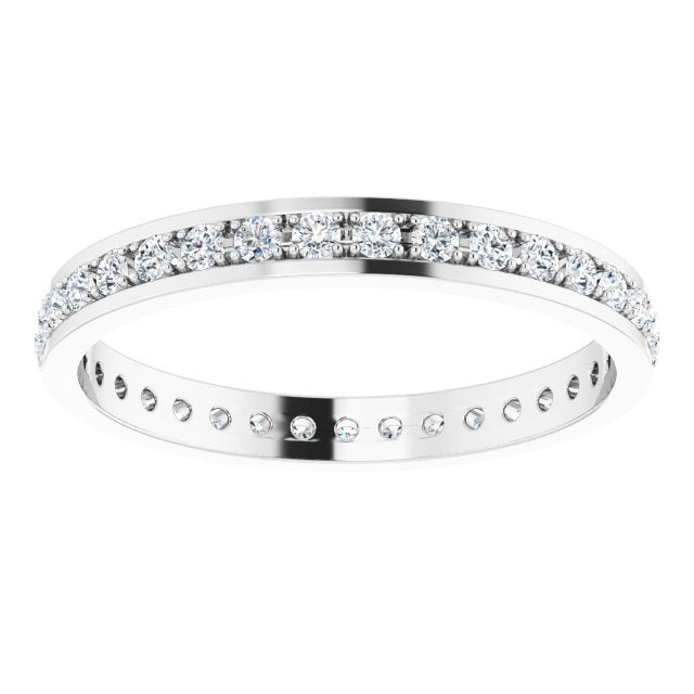 0.50 ct. Round Diamond Eternity Band-VIRABYANI